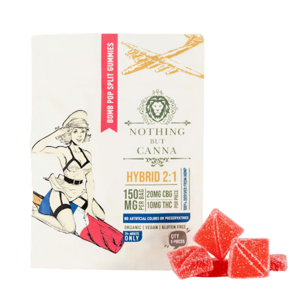 *THCSC Dabbin Dots Rosin Gummy 10mg D9 10pk / Sativa Hybrid / Lemoncello Bomb Pop